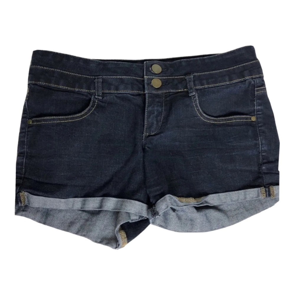 Dynamite Womens Booty Jean Denim Shorts Size 26‎ Stretch Denim Dark Wash